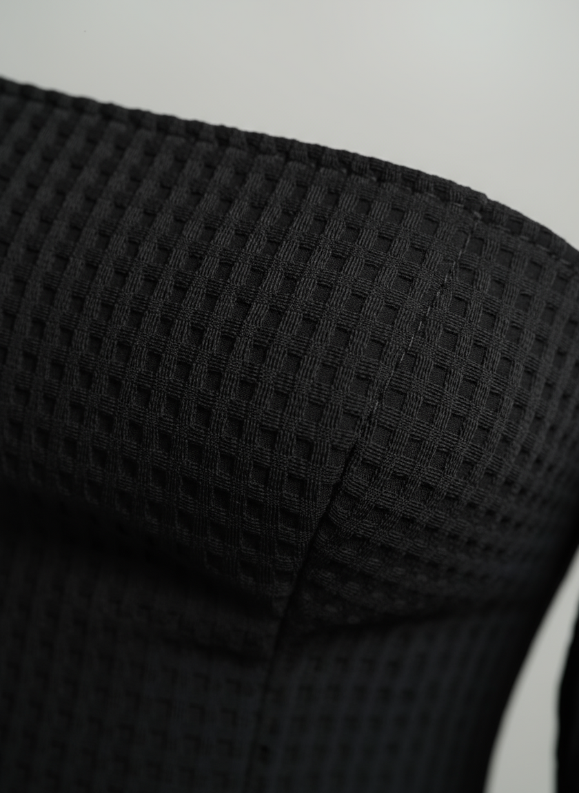 Midnight Bloom Bubble Dress