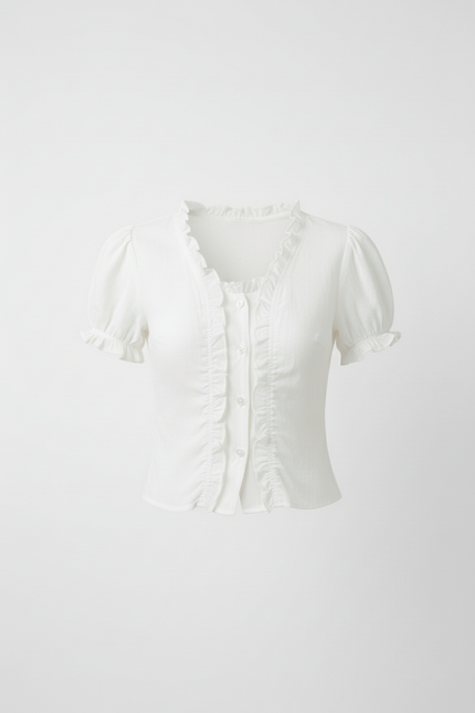Ruffle Trim Baby Tee