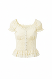 Ruffle Peplum Corset Top