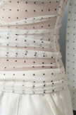 Polka Mesh Drape Top
