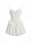 Elise Ruffle Corset Mini Dress