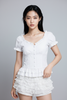 Ruffle Peplum Corset Top