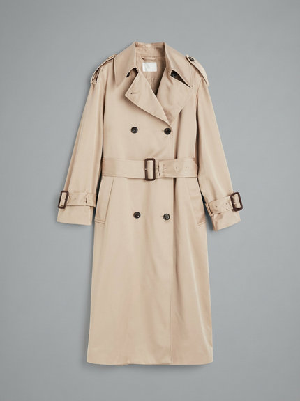 Cityline Belted Trench Coat – Beige
