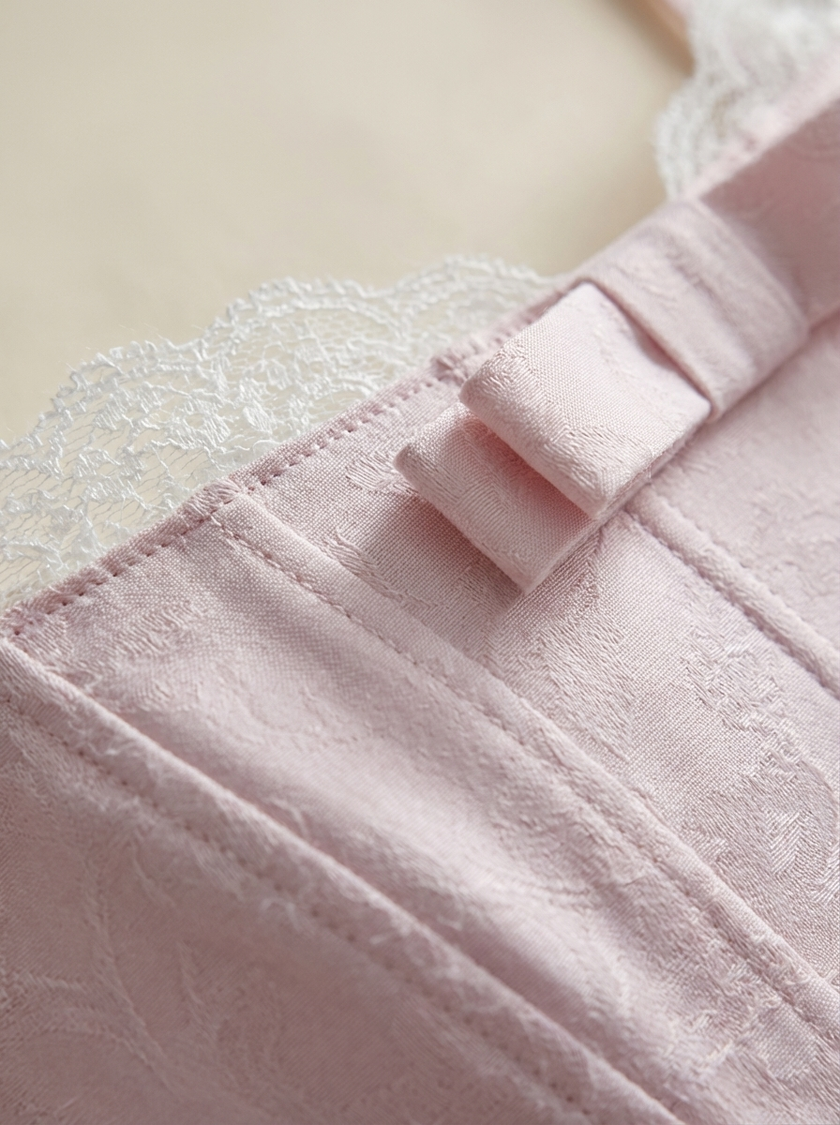 Rosé Lace Corset Dress