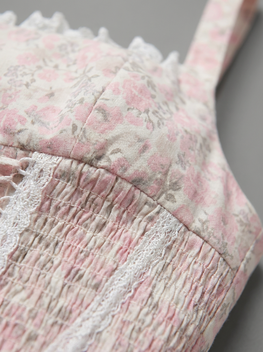 Blush Camellia Mini Corset Dress