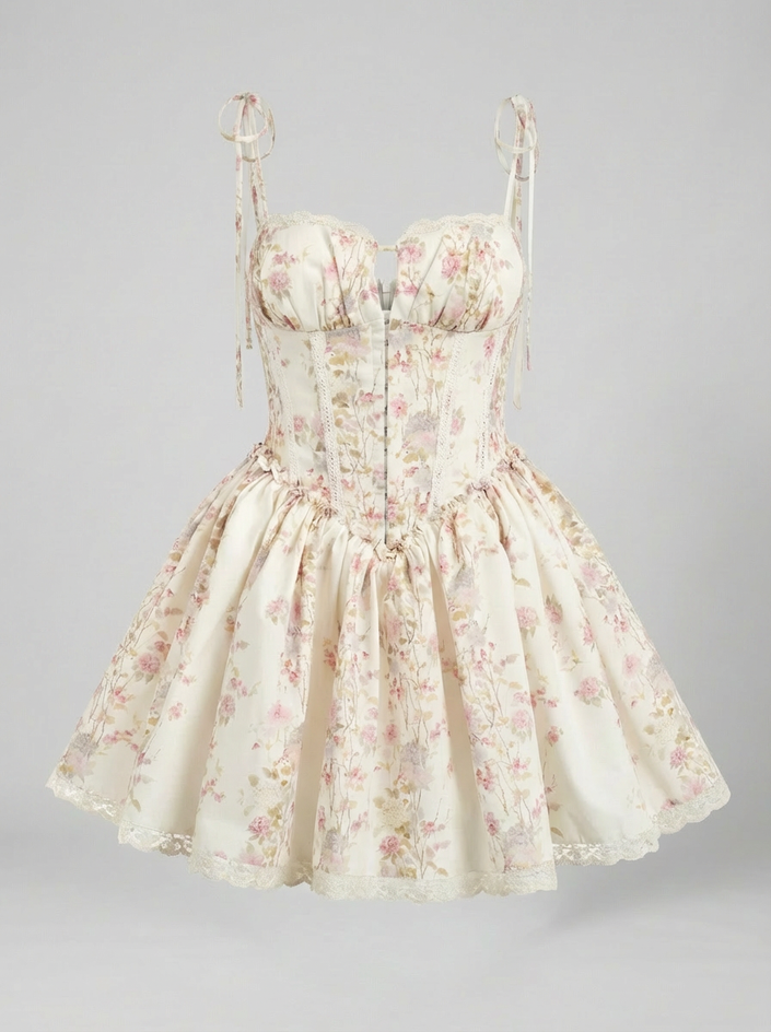 Ivory Garden Corset Dress