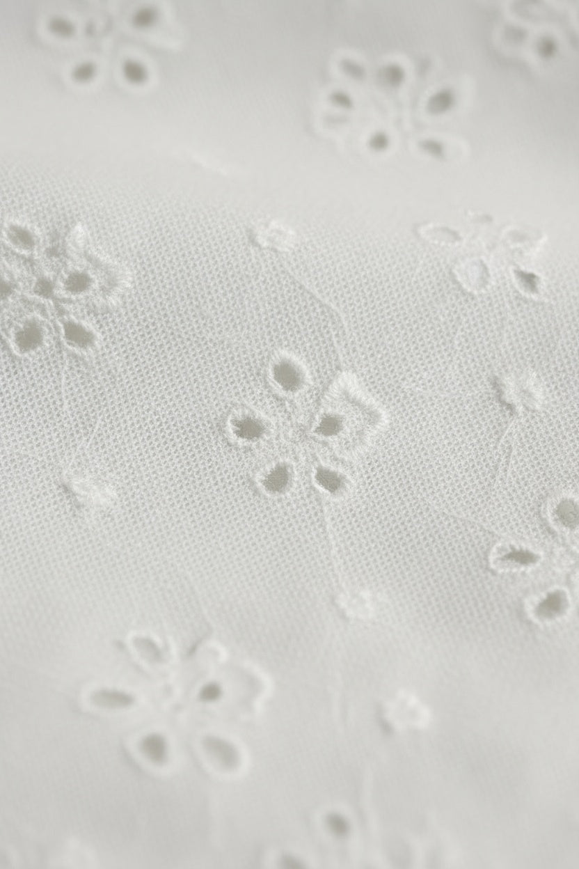 Ivory Lace Peplum Sweetheart Top