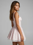 Blush Camellia Mini Corset Dress