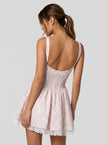 Blush Camellia Mini Corset Dress