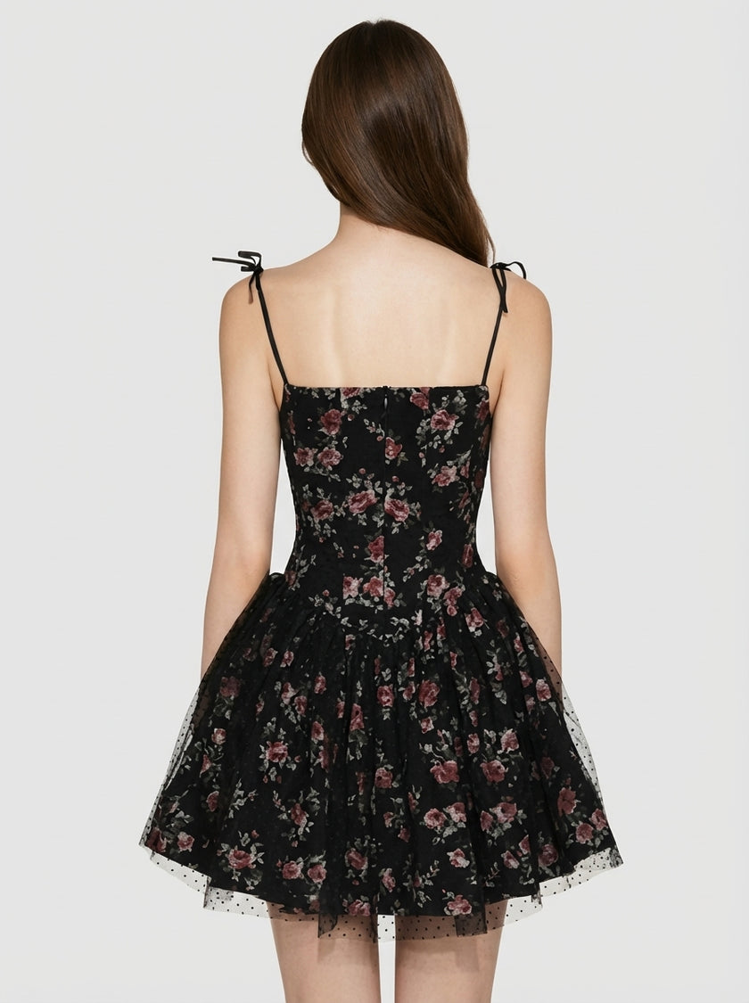 Midnight Roselle Corset Dress