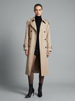 Cityline Belted Trench Coat – Beige