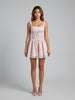 Blush Camellia Mini Corset Dress