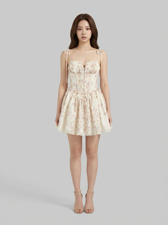 Ivory Garden Corset Dress