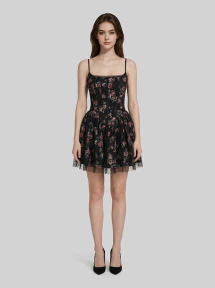 Midnight Roselle Corset Dress