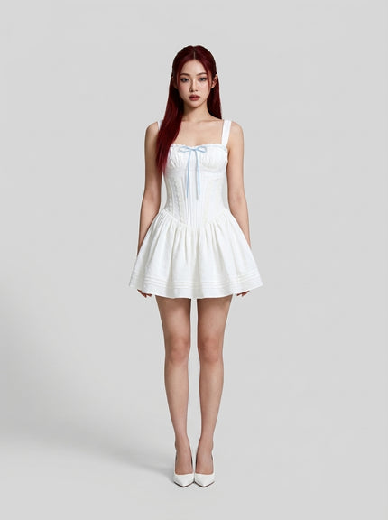 Frosted Lily Corset Mini Dress