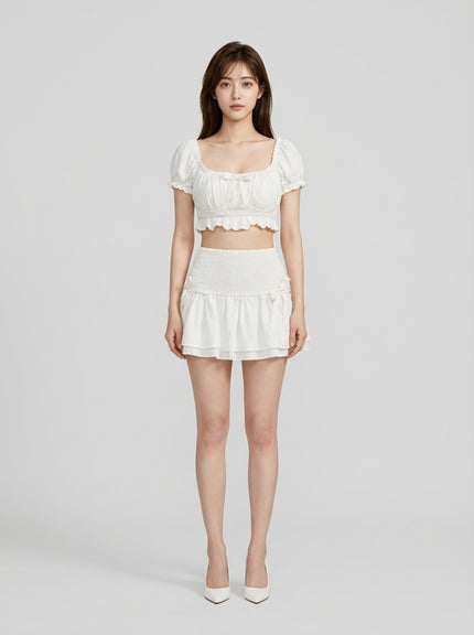 Sweet Cottagecore Smocked Mini Set