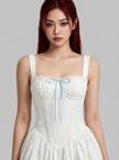 Frosted Lily Corset Mini Dress