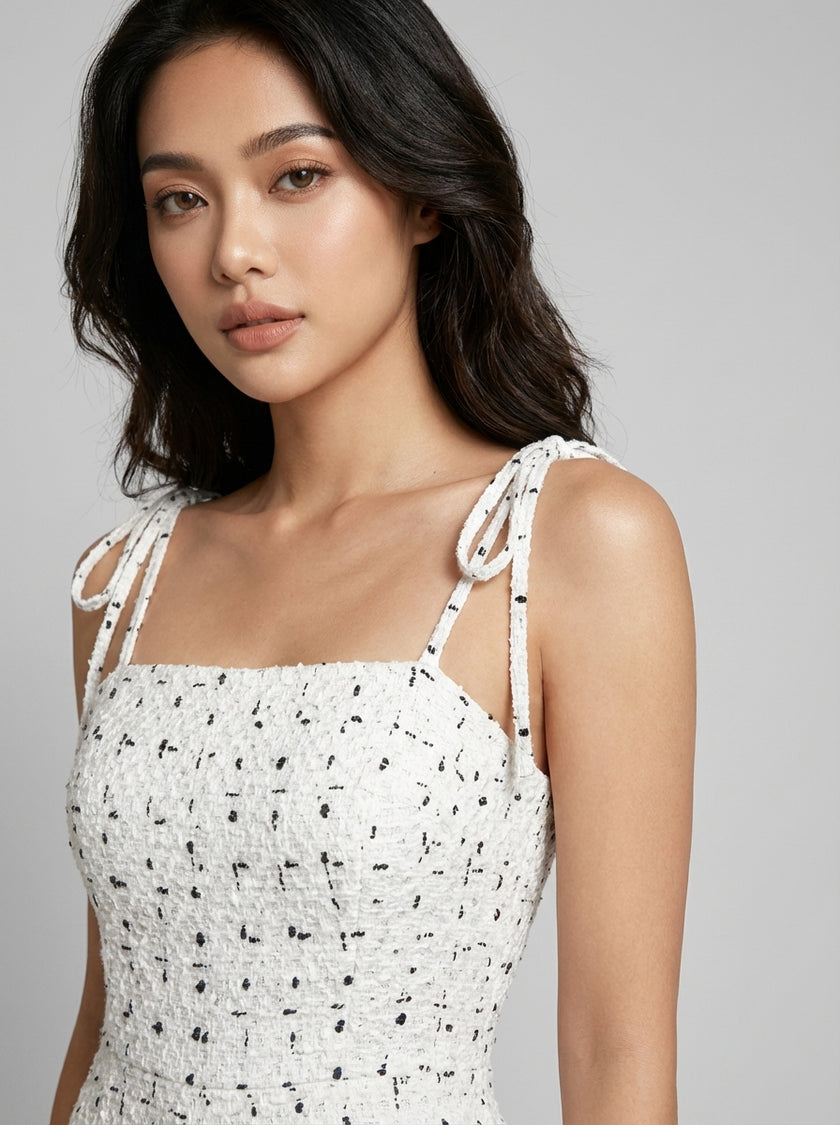 Snowfall Tweed Hourglass Romper