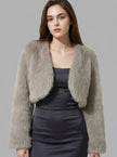 Frosty Nights Faux Fur Cropped Jacket