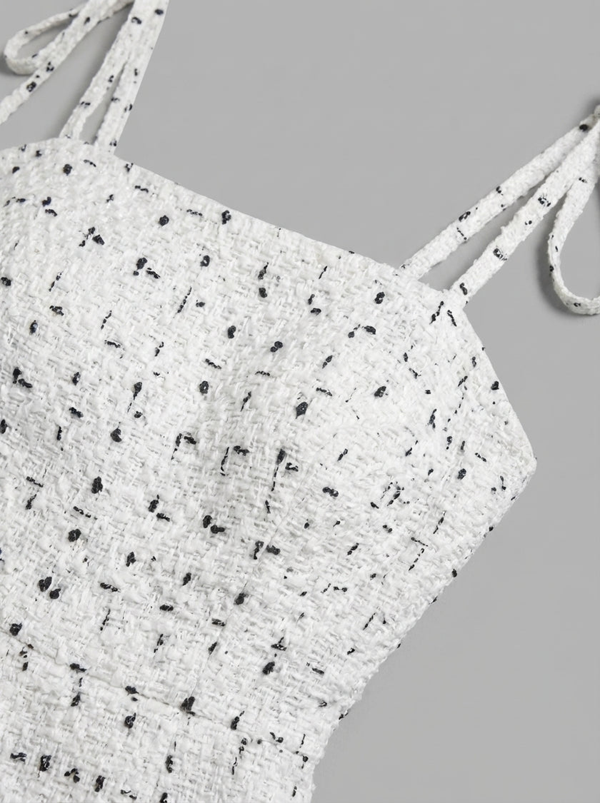 Snowfall Tweed Hourglass Romper