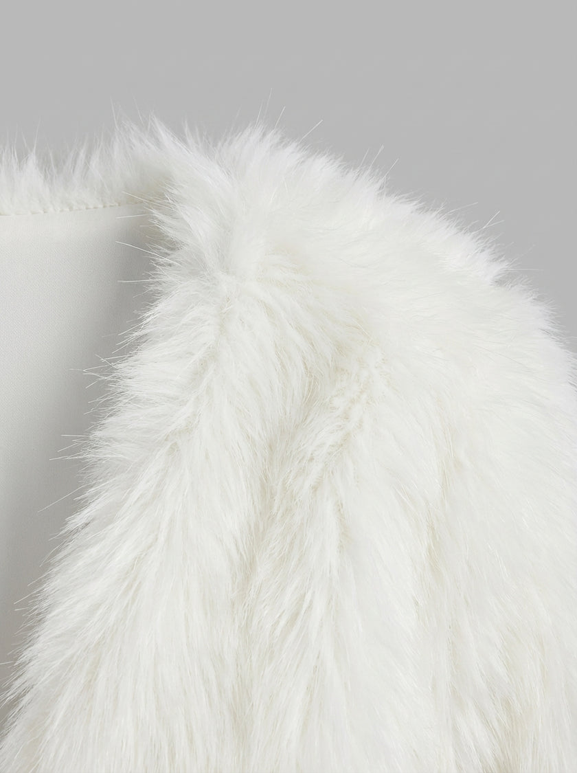 Frosty Nights Faux Fur Cropped Jacket