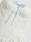 Frosted Lily Corset Mini Dress