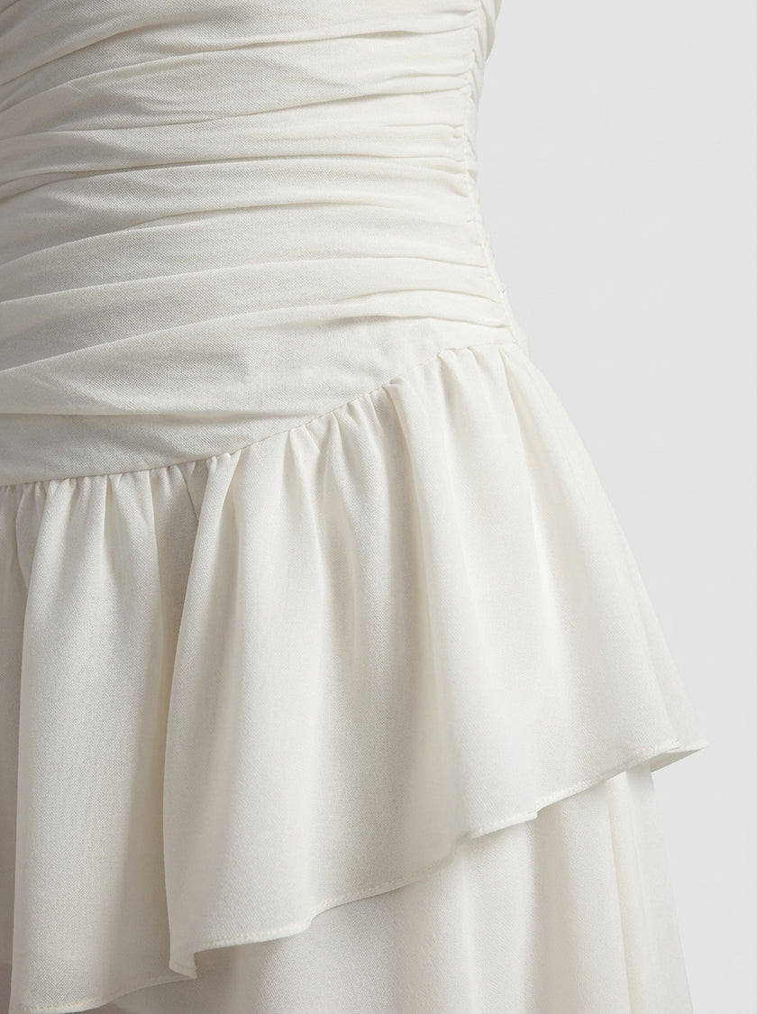 Celeste Asymmetrical Draped Gown