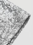 Silver Sequin Micro Mini Skirt