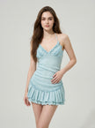Skyfall Ruffle Mini Dress