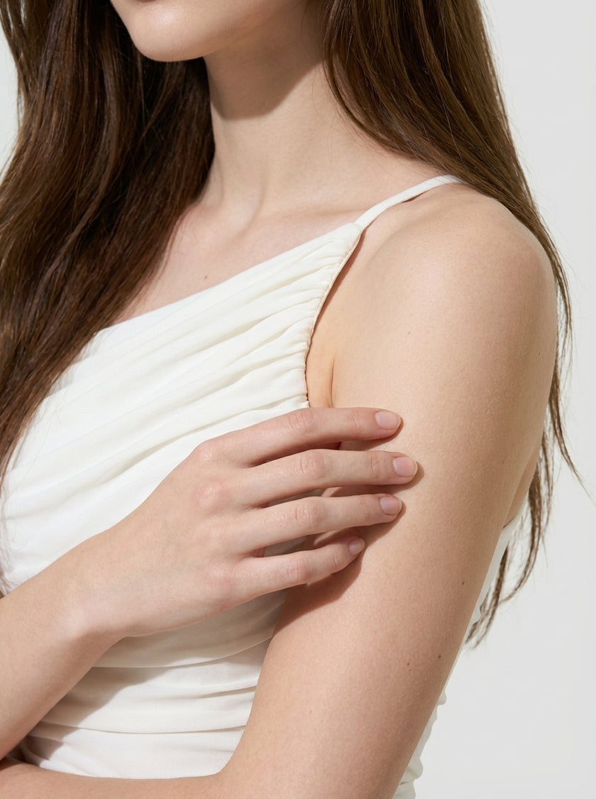 Celeste Asymmetrical Draped Gown