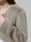 Frosty Nights Faux Fur Cropped Jacket