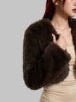 Frosty Nights Faux Fur Cropped Jacket