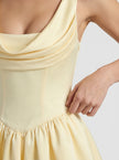 Buttercream Satin Corset Mini Dress