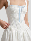 Frosted Lily Corset Mini Dress