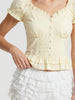 Ruffle Peplum Corset Top