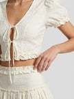 Cream Puff Ruffle Two-Piece Set