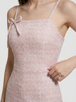 Blush Knit Ribbon Romper