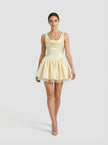 Buttercream Satin Corset Mini Dress