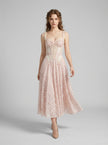 Seraphine Blush Lace Gown