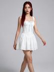 Frosted Lily Corset Mini Dress