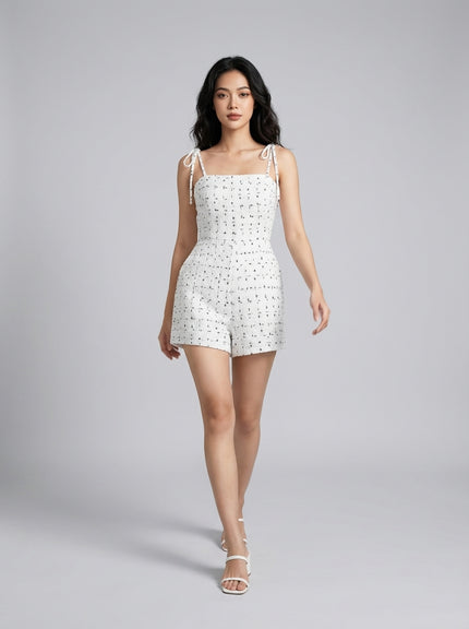 Snowfall Tweed Hourglass Romper