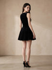 Bow Neck A-Line Dress