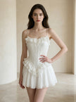 Elise Ruffle Corset Mini Dress