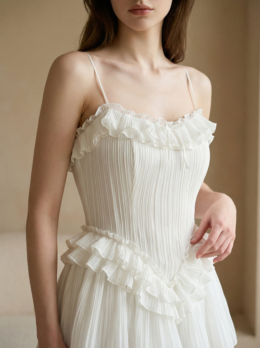 Elise Ruffle Corset Mini Dress